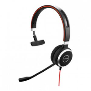 JABRA EVOLVE 40 MS Mono USB Headband Noise cancelling USB connector with mute-button and volume control on the cord
