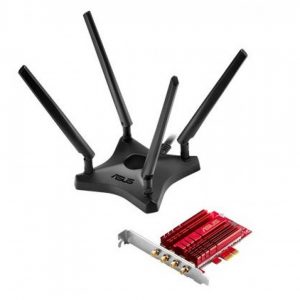 Brezžični mrežni adapter PCIe Asus PCE-AC88 WIFI5 AC3100 2167Mb/s Dualband 4x antena (90IG02H0-BM0000)