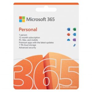 Microsoft 365 Personal FPP SLO 32/64bit - 1 letna naročnina za 1 PC (lahko tudi Mac) + 1 tablico (2022)