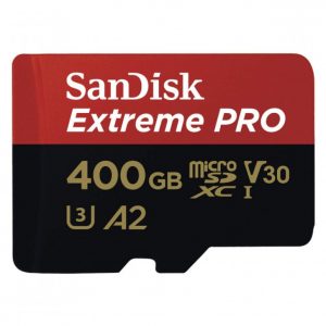 Spominska kartica SDXC-Micro 400GB Sandisk 170MB/s U3 V30 UHS-I (SDSQXCZ-400G-GN6MA) +adapter