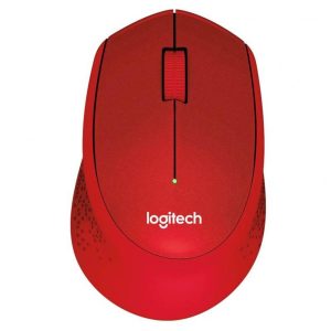 Miš Logitech brezžična optična M330 rdeča silent plus (910-004911)