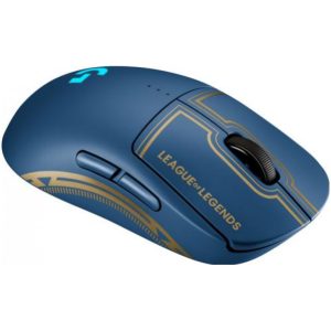 Miš Logitech brezžična optična gaming G PRO LOL Wave 2 modra (za levičarje in desničarje) LightSpeed senzor (910-006451)