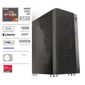 Računalnik MEGA TWR 6000Y R7-5700G/B550/16GB/SSD500GB-NVMe/AMD grafika-HDMI