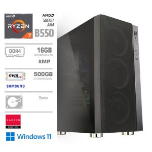 Računalnik MEGA TWR 6000Y R7-5750G/B550/16GB/SSD500GB-NVMe/AMD Radeon-HDMI