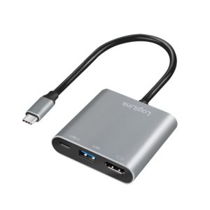 Priklopna postaja USB-C => 1xUSB 3.2 1xUSB-C(PD 100W) 1x HDMI 4K@60Hz Logilink (UA0390)