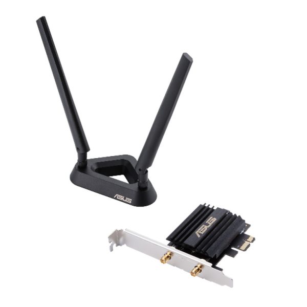 Brezžični mrežni adapter Asus PCE-AX58BT WiFi6 802.11ax AX3000 2976Mbit/s MU-MIMO 2x antena BT 5.0 (90IG0610-MO0R00)
