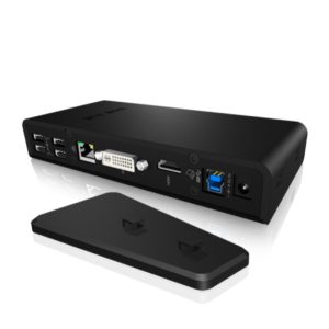 Priklopna postaja USB-A => ICY BOX  DVI-I HDMI Gigabit LAN 2x UBS 3.0 4x USB 2.0