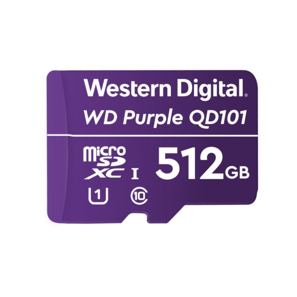 Spominska kartica SDXC-Micro 512GB WD Purple 100MB/s/100MB/s U1 UHS-I (WDD512G1P0C)