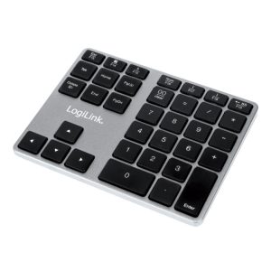 Tipkovnica LogiLink numerična brezžična Bluetooth aluminij - space grey (ID0187)