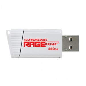 Spominski ključek 250GB USB 3.2 Patriot Supersonic Rage 600MB/s plastičen izvlečni bel (PEF250GRPMW32U)