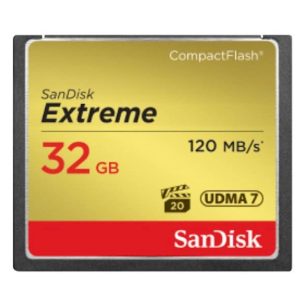 Spominska kartica Compact Flash 32GB Sandisk Etreme 120MB/s/85MB/s (SDCFXSB-032G-G46)