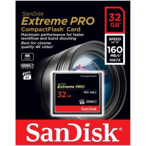 Spominska kartica Compact Flash 32GB Sandisk Extreme Pro 160MB/s/65MB/s (SDCFXPS-032G-X46)