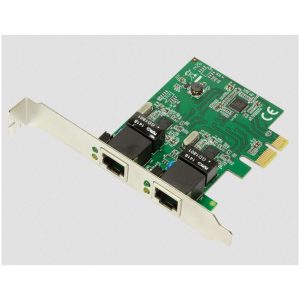 Mrežna kartica PCIe 2x LAN RJ45 100/1000 Logilink (PC0075)