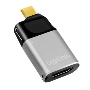 Adapter USB-C => HDMI 4K@60Hz + USB-C PD 60W sivo črn LogiLink (CUA0203) EOLS-P