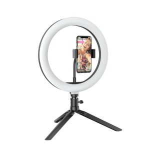 Selfie LED svetlobni obroč Blitzwolf za pametni telefon s stojalom (BW-SL3)