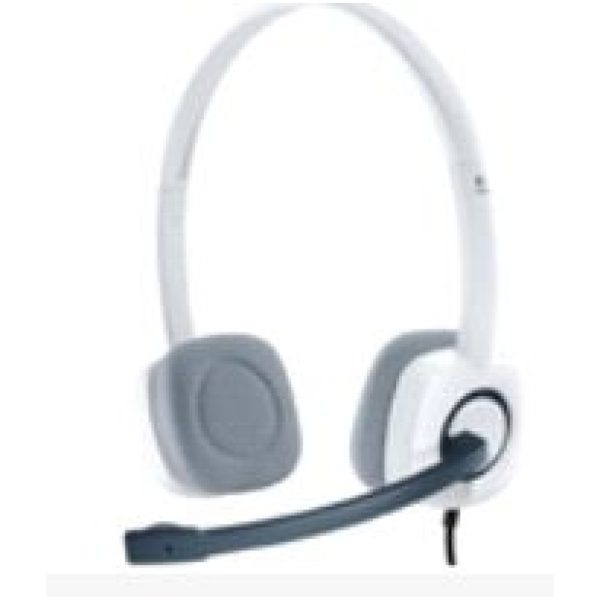 Slušalke Logitech 3.5 H150 stereo bele (Coconut 981-000350)