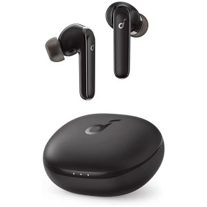 Slušalke brezžične Anker ušesne z mikrofonom BT Soundcore Life Note 3 črne ANC (A3933G11)