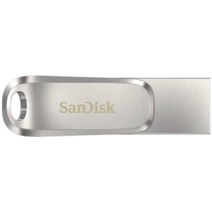 Spominski ključek 128GB USB 3.2/USB-C USB-C Sandisk Ultra Luxe Dual 150MB/s kovinski vrtljiv srebrn (SDDDC4-128G-G46)