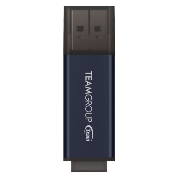 Spominski ključek 256GB USB 3.2 Teamgroup C211 100MB/s aluminij s pokrovčkom sivo-moder (TC2113256GL01)