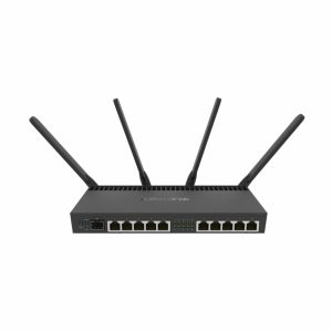 Usmerjevalnik brezžični Mikrotik WiFi5 802.11ac AC2000 1733Mbit/s 10xLAN 1xSFP+ 4x antena (RB4011iGS+5HacQ2HnD-IN)