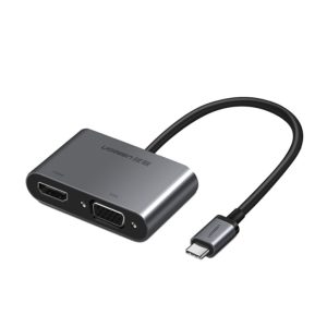 Adapter USB-C => HDMI in VGA + PD adapter siv (50505)