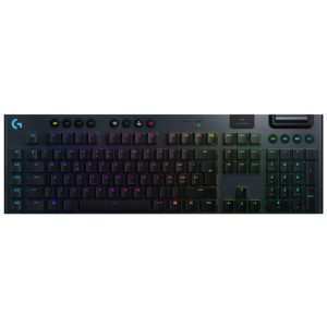 Gaming Tipkovnica brezžična Logitech G915 LIGHTSPEED RGB GL Clicky UK | SLO gravura črna RGB (920-009111)