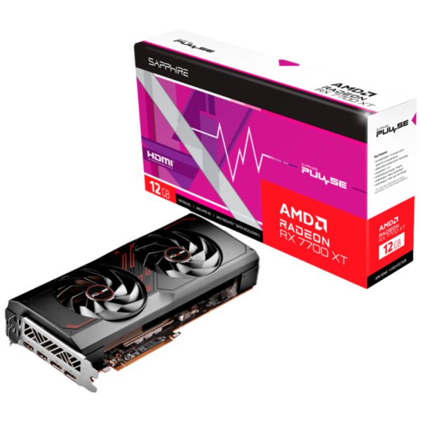 Grafična kartica AMD RX 7700XT Sapphire Pulse - 12GB GDDR6  | 2xHDMI 2.1a 2xDisplayport 1.4a (11335-04-20G)