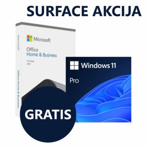 Microsoft DSP Windows 11 PRO + FPP Office Home&Business SLO komplet - akcija Surface