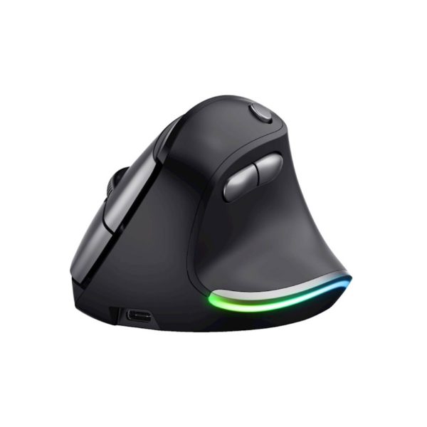 Miš brezžična ergonomska Trust Bayo 2400DPI črna (24731)