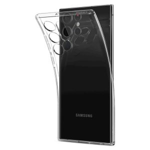 Ovitek za mobilni telefon Samsung Galaxy S22 Ultra Spigen Crystal Flex Clear