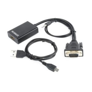 Pretvornik VGA (m) => HDMI (ž) Video ter avdio pretvornik Gembird (A-VGA-HDMI-01)