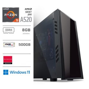 Računalnik MEGA MT 5000 R5-5600G/AMD Vega 7/8GB/500GB/350W/Win11Pro