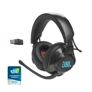 Slušalke brezžične JBL naglavne z mikrofonom USB sprejemnik Quantum 610 črna Gaming (JBLQUANTUM610BLK)