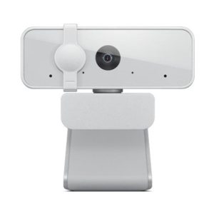 Spletna kamera Lenovo 300 2.8MP FHD 30FPS 95° USB-A srebrno-bel dvojni mikrofon pokrov za lečo (GXC1E71383)