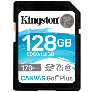 Spominska kartica SDXC 128GB Kingston 170MB/s/90MB/s U3 V30 UHS-I (SDG3/128GB)