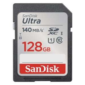 Spominska kartica SDXC 128GB Sandisk Ultra 140MB/s U1 UHS-I (SDSDUNB-128G-GN6IN)