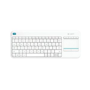 Tipkovnica brezžična Logitech K400 Plus US | bela + Touchpad (920-007128)