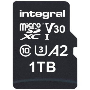 Spominska kartica SDXC 1TB Integral Professional High Speed 180MB/s/150MB/s U3 V30 UHS-I +adapter (INMSDX1TB-180/150V30)