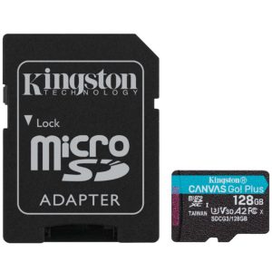 Spominska kartica SDXC-Micro 128GB Kingston Canvas Go! Plus 90MB/s/170MB/s U3 V30 UHS-I +adapter (SDCG3/128GB)